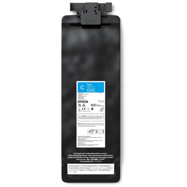 NEUOriginal Epson C13T51P200 / T51P2 Tinte cyan 800 ml
