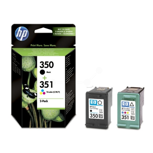 Original HP SD412EE / 350+351 Druckkopfpatrone Multipack schwarz + color 200 pg + 170 pg