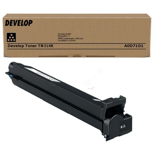 Original Develop A0D71D1 / TN-314 K Toner schwarz 21.500 Seiten