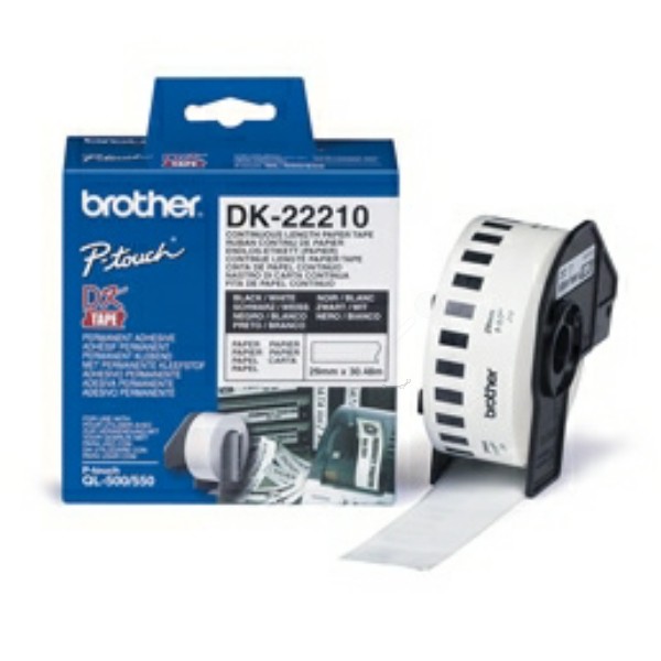 Original Brother DK22210 DirectLabel Etiketten weiss