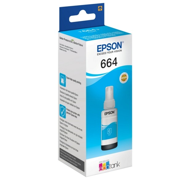 Original Epson C13T664240 / T6642 Tinte cyan