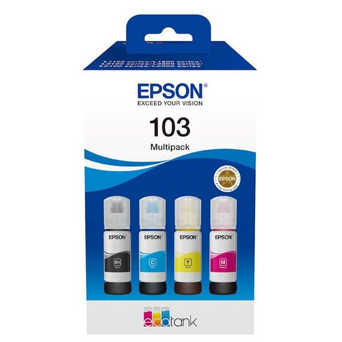 Original Epson C13T00S64A / 103 Tinte MultiPack Bk,C,M,Y 70 ml