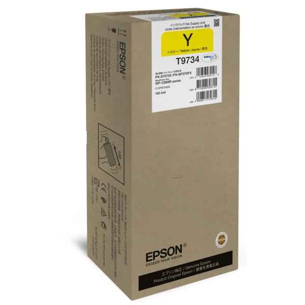 Original Epson C13T973400 / T9734 Tintenpatrone gelb 192,4 ml 22.000 Seiten