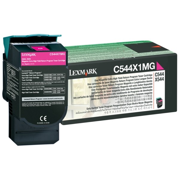 Original Lexmark C544X1MG Toner magenta return program 4.000 Seiten