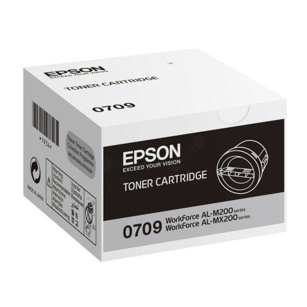 Original Epson C13S050709 / 0709 Tonerkartusche schwarz 2.500 Seiten