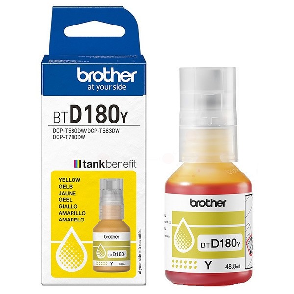NEUOriginal Brother BT-D180Y Tinte yellow 48,8 ml 5.000 Seiten