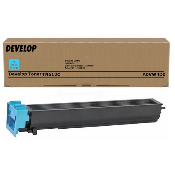 Original Develop A0VW4D0 / TN-612 C Toner cyan 25.000 Seiten