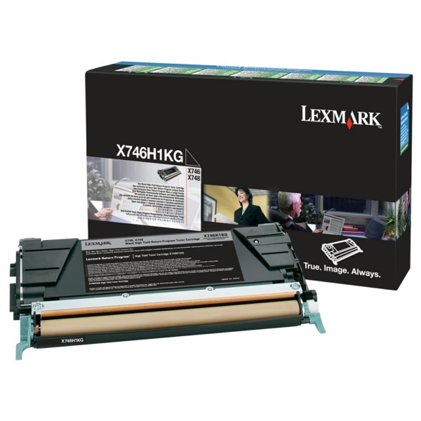 Original Lexmark X746H1KG Tonerkartusche schwarz return program 12.000 Seiten