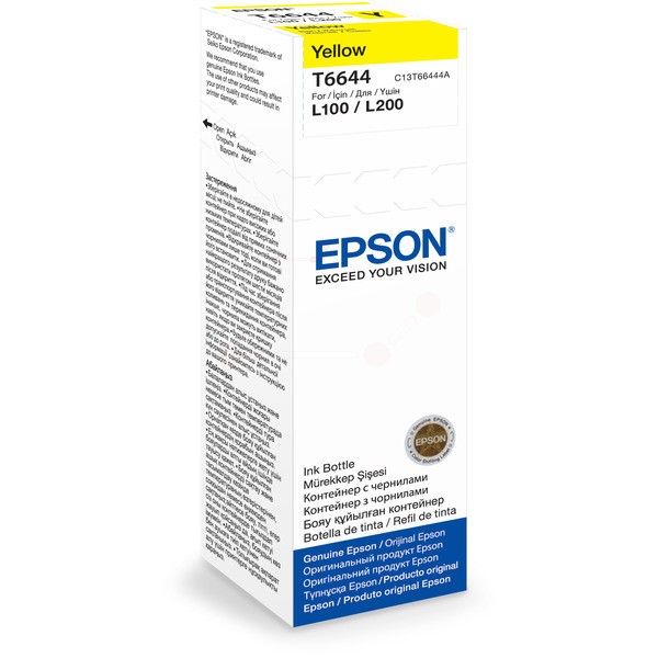 Original Epson C13T66444A / T6644 Tintenpatrone gelb 70 ml 6.500 Seiten