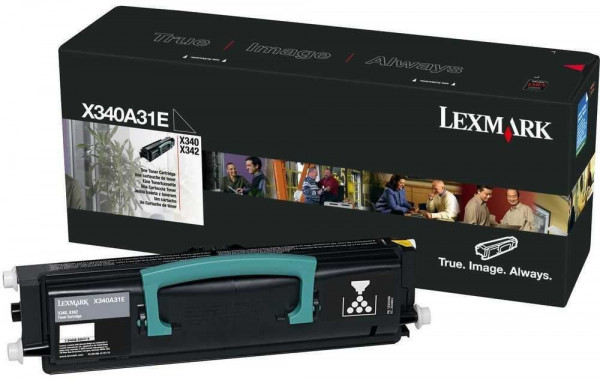 Original Lexmark X340A31E Toner black 2.500 Seiten