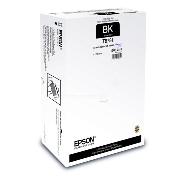 Original Epson C13T878140 / T8781 Tintenpatrone schwarz 1206,2 ml 75.000 Seiten