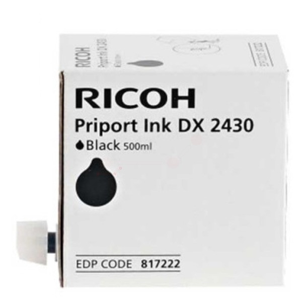 Original Ricoh 817222 Tinte schwarz 500 ml