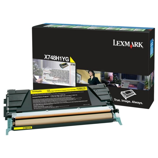 Original Lexmark X748H1YG Tonerkartusche gelb return program 10.000 Seiten