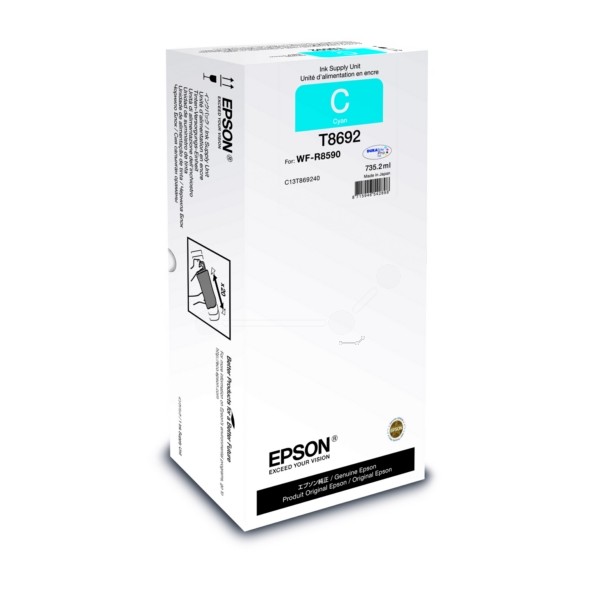 Original Epson C13T869240 / T8692 Tintenpatrone cyan 735,2 ml 75.000 Seiten