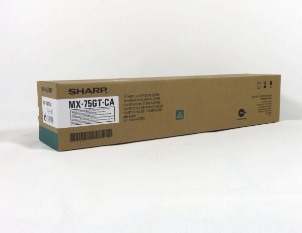 Original Sharp MX-75GTCA Toner cyan 60.000 Seiten
