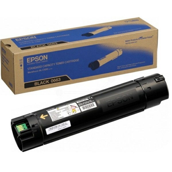 Original Epson C13S050663 / 0663 Toner-Kit schwarz 10.500 Seiten