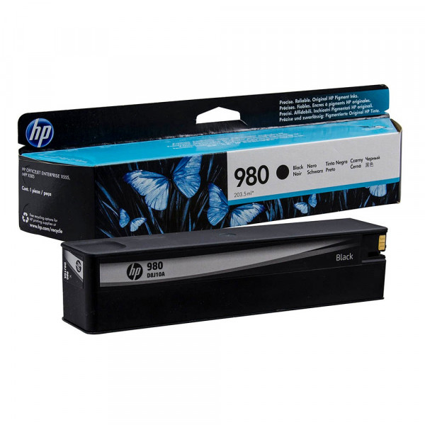Original HP D8J10A / 980 Tinte black 203,5 ml 10.000 Seiten