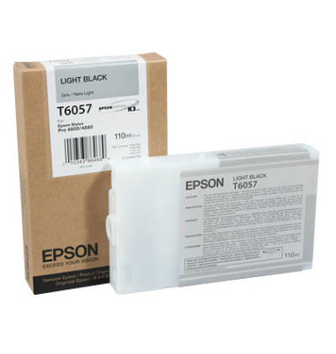 Original Epson C13T605700 / T6057 Tinte light black 110 ml