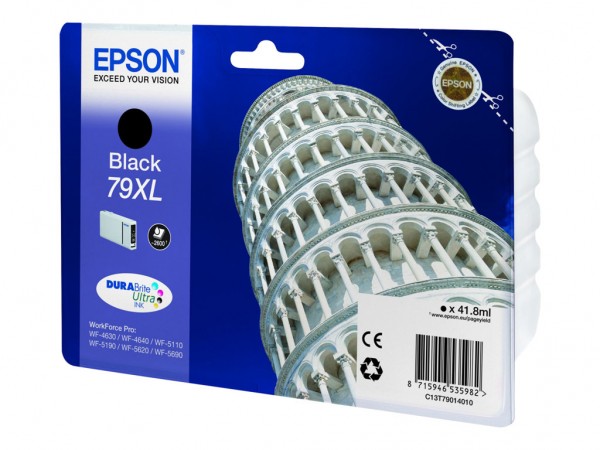 Original Epson C13T79014010 / 79XL Tinte black 41,8 ml 2.600 Seiten