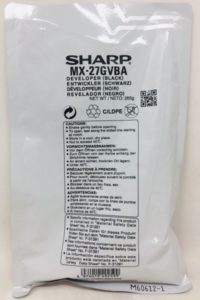 Original Sharp MX-27GVBA Entwickler black 100.000 Seiten