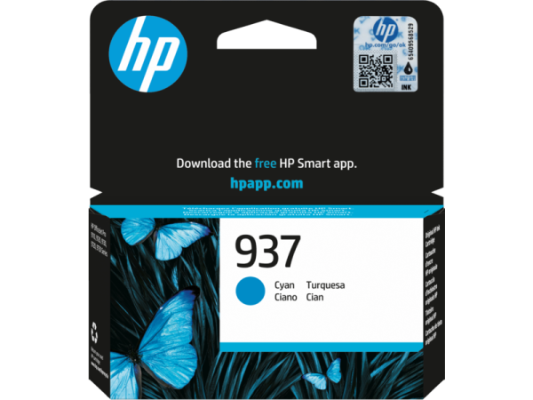 NEUOriginal HP 4S6W2NE / 937 Tinte cyan 800 Seiten