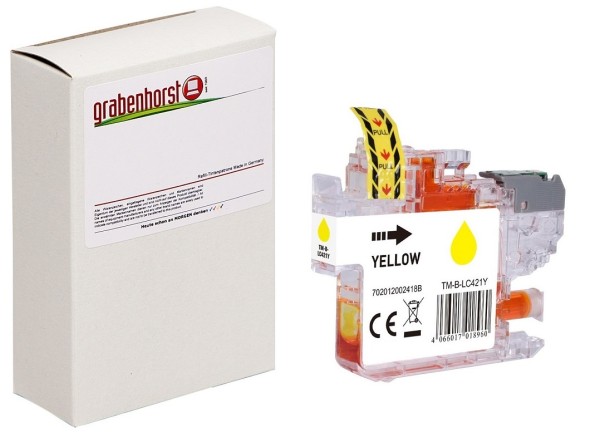 Alternativ Brother LC-421Y Tinte yellow 6,5 ml 200 Seiten