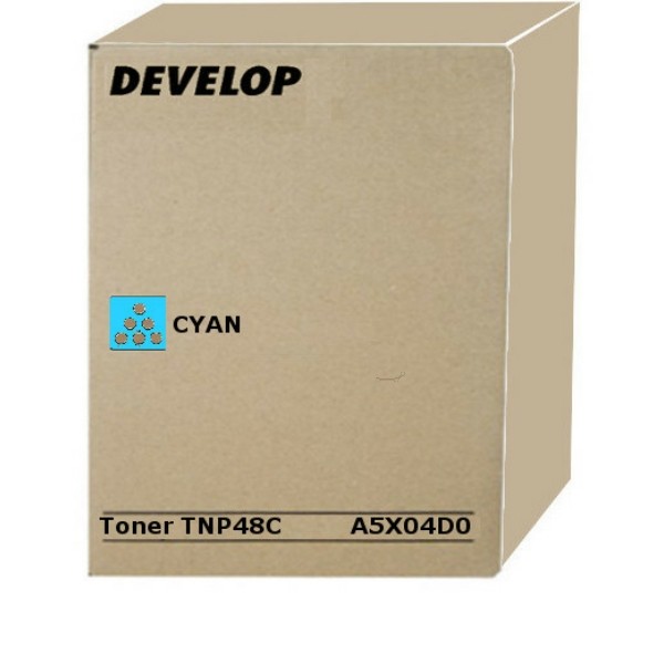 Original Develop A5X04D0 / TNP-48 C Toner cyan 10.000 Seiten