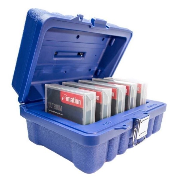 Transportkoffer LTO Ultrium für 5 LTO-Speicherbänder, blau