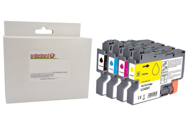 Alternativ Brother LC-424VAL Tinte MultiPack Bk,C,M,Y 16ml + 3x8ml