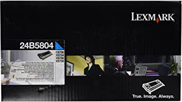 Original Lexmark 24B5804 Toner cyan return program 10.000 Seiten