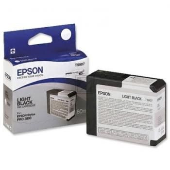 Original Epson C13T580700 / T5807 Tinte light black 80 ml