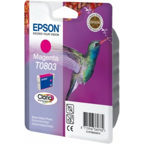Original Epson C13T08034011 / T0803 Tintenpatrone magenta 7,4 ml 220 Seiten