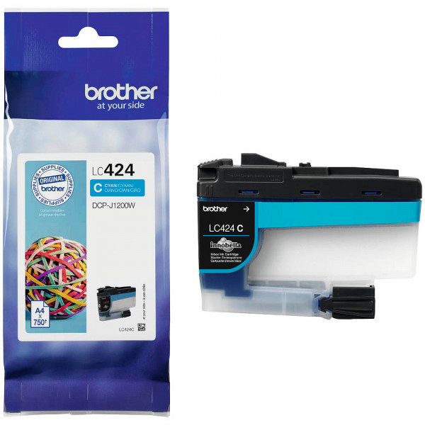 Original Brother LC-424C Tinte cyan 750 Seiten