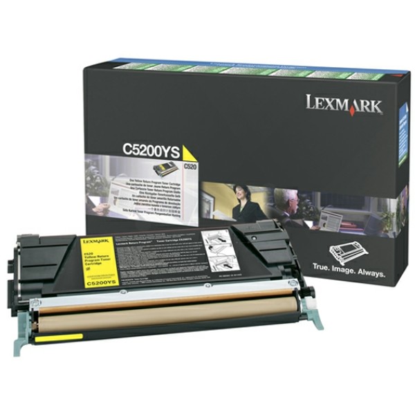 Original Lexmark C5200YS Toner-Kit gelb return program 1.500 Seiten
