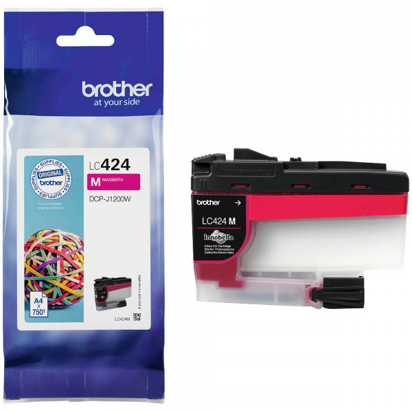 Original Brother LC-424M Tinte magenta 750 Seiten