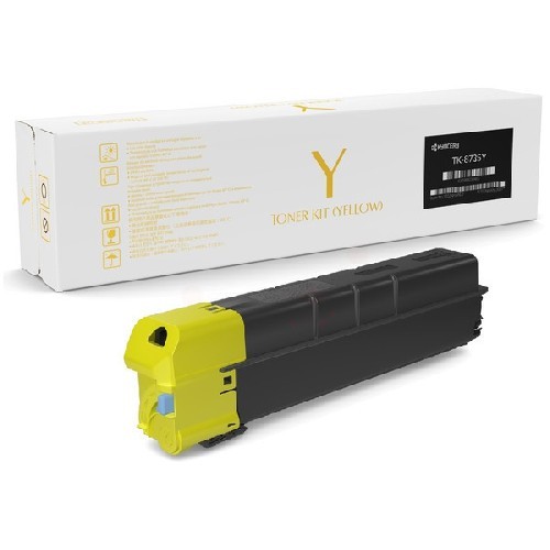 Original Kyocera 1T02XNANL0 / TK-8735Y Toner yellow 40.000 Seiten