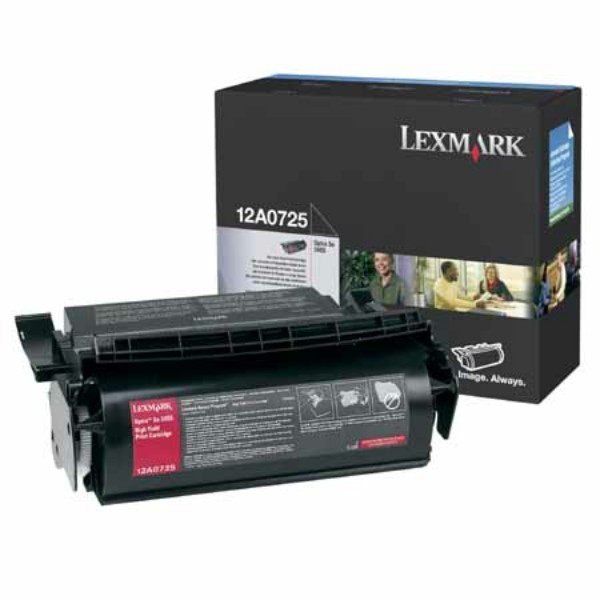 Original Lexmark 12A0725 Tonerkartusche schwarz 23.000 Seiten