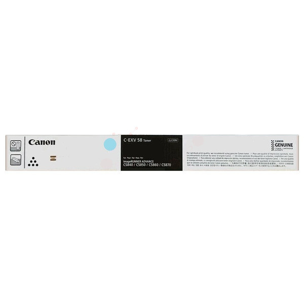 Original Canon 3767C002 / C-EXV58LC Toner cyan 26.000 Seiten