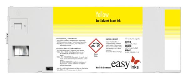 easy Eco Solvent Exact Tinte für Mutoh RH II, III und Spitfire, 220 ml Kartusche, inkl. Smart Card