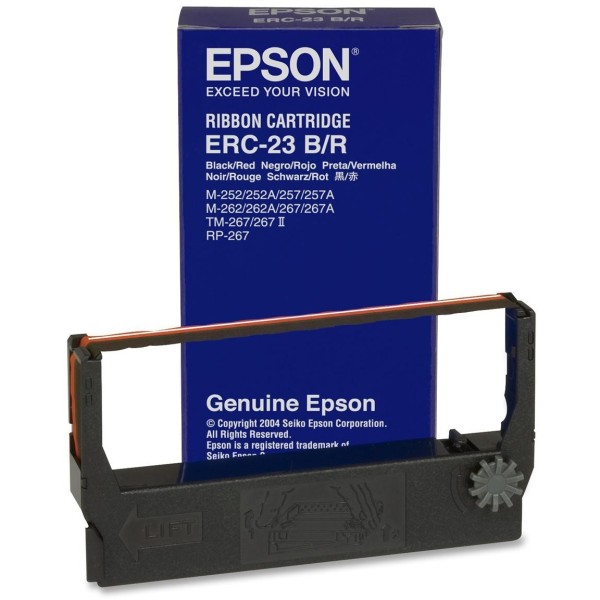 Original Epson C43S015362 / ERC-23-BR Nylonband schwarz-rot