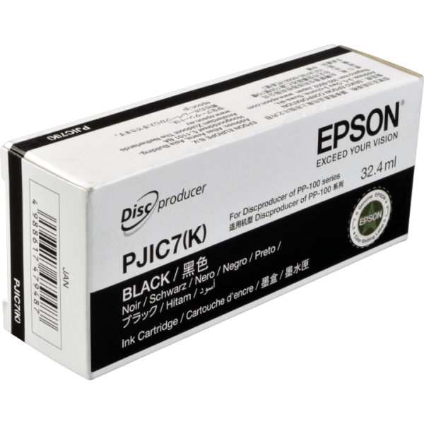 NEUOriginal Epson C13S020693 / PJIC7(K) Tinte black 32,2 ml