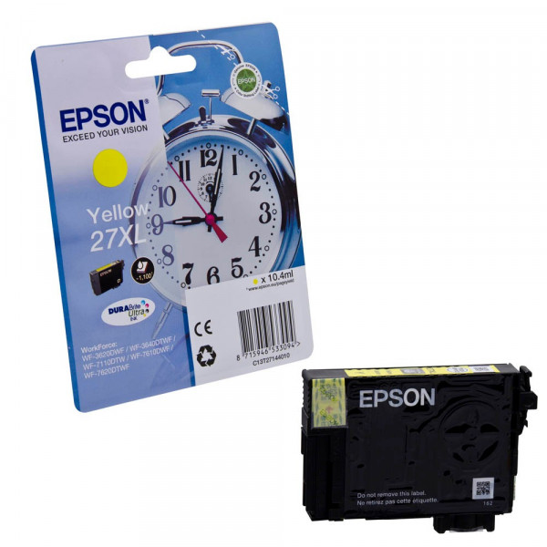 Original Epson C13T27144010 / 27XL Tinte yellow 10,4 ml 1.100 Seiten