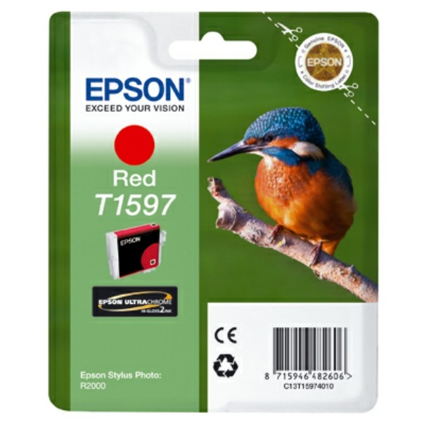 Original Epson C13T15974010 / T1597 Tintenpatrone rot 17 ml