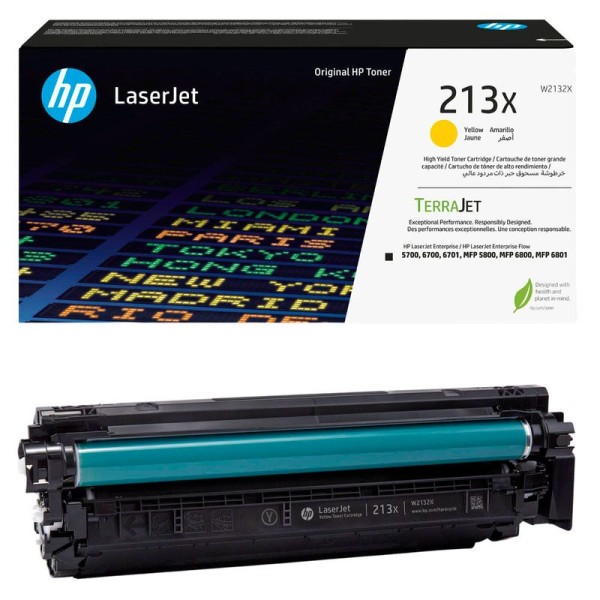Original HP W2132X / 213X Toner yellow High-Capacity 6.000 Seiten